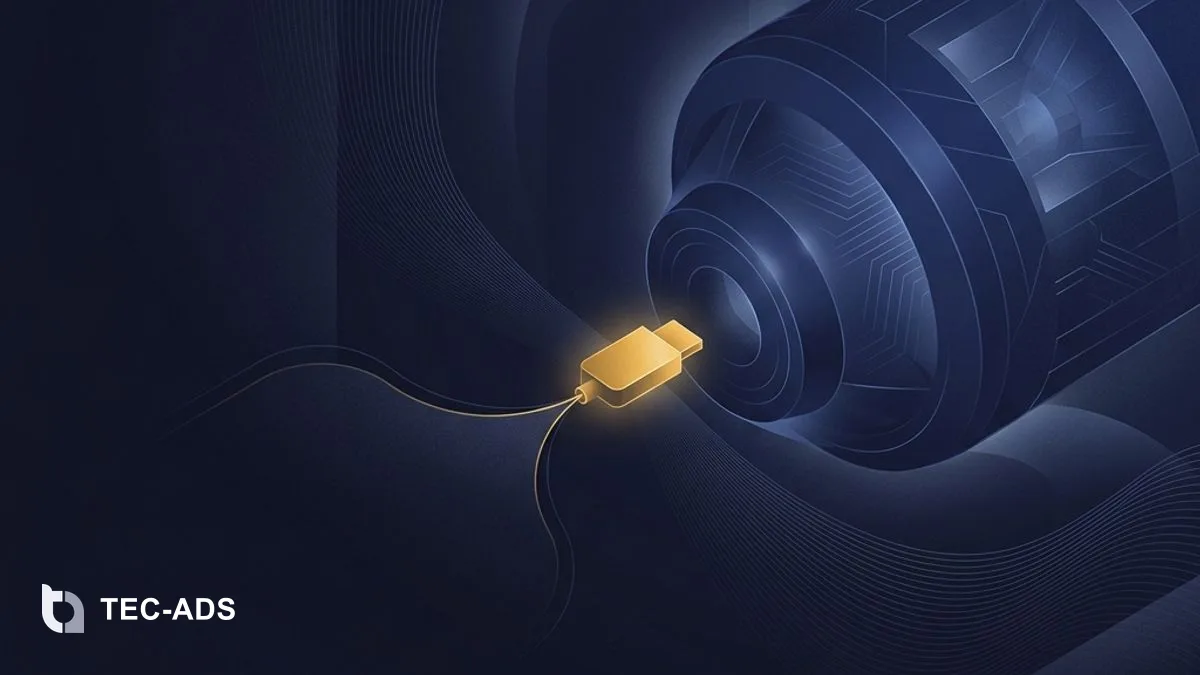 Abstract gold fragment lifted from a navy block, representing a cited AI answer.